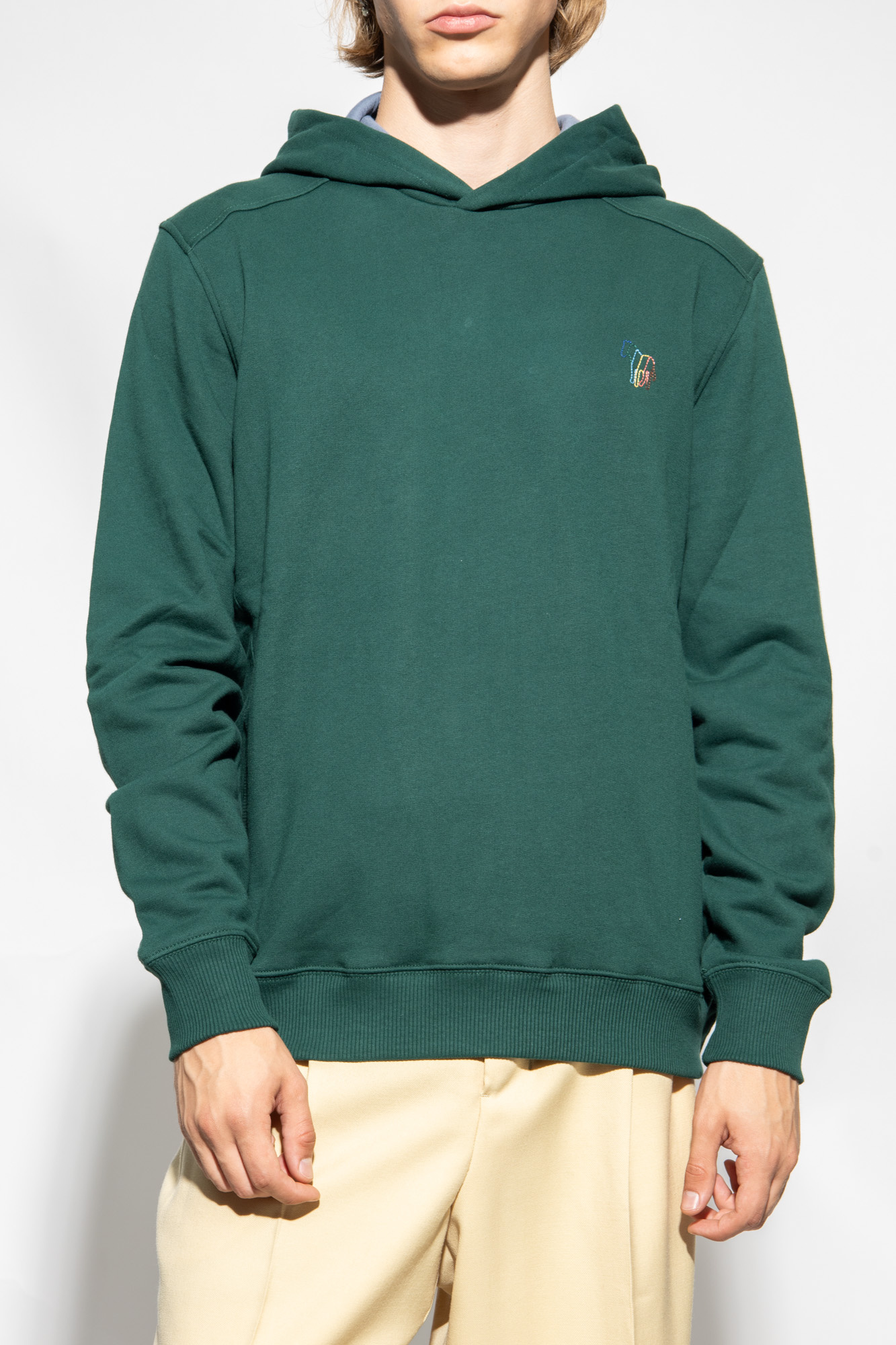 Green hoodie clearance with rose